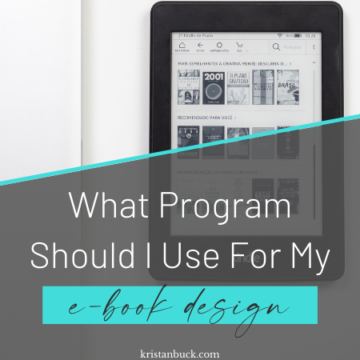 What Program Should I Use For My E-Book Design